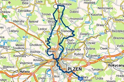 Trasa Okolo Horní Břízy 28-5-2013