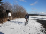 Šéďa lajnuje stopu k rozhledně Na Skále